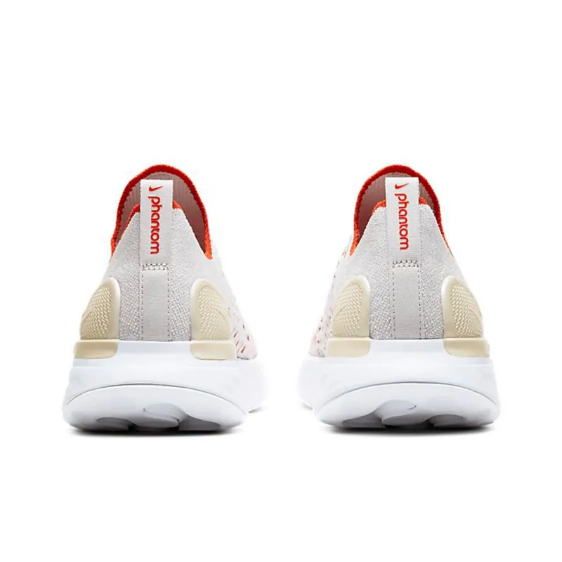 Nike React Phantom Run Flyknit 2 Vast Grey Fire Pink Team Orange Women's-4