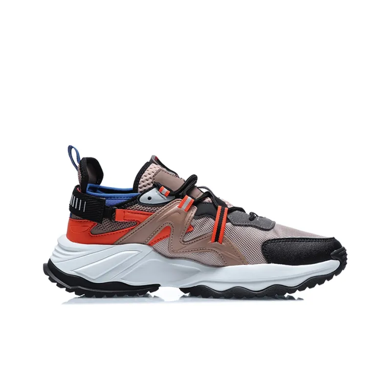 LiNing Exceed Cushioning Low Top Running Shoes Men's Umber Black-1