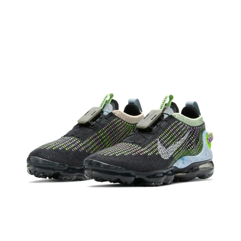 Nike Air VaporMax 2020 Flyknit Black Barely Volt Women's-2