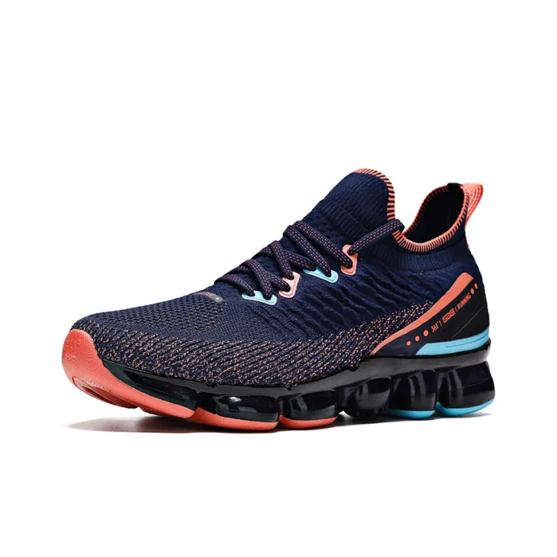 361° Cushioning Low-Top Running Shoes Men's Blue Red-1