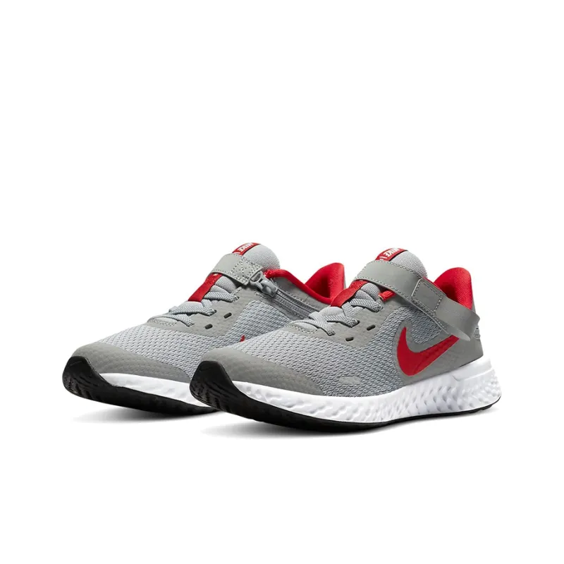Nike Revolution 5 FlyEase 'Grey Red' Gs-2