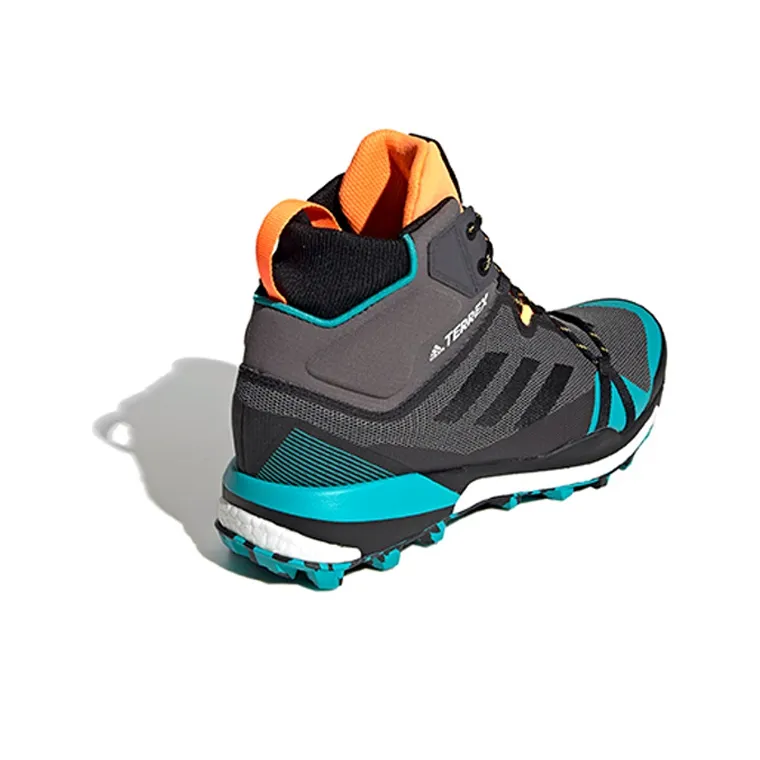 Adidas Terrex Skychaser Running Shoes Men High-Top Gray/Blue/Orange-3