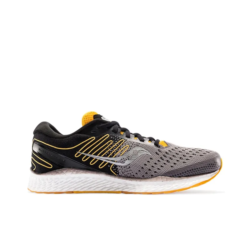 Saucony Freedom 3 Cushioning Anti-Slip And Wear-Resistant Low-Top Running Shoes Men's Black Yellow-1