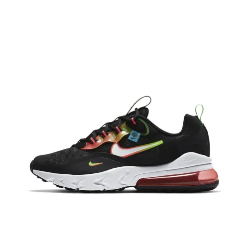 Nike Air Max 270 Running Shoes Women's Low-Top Black/Red Green