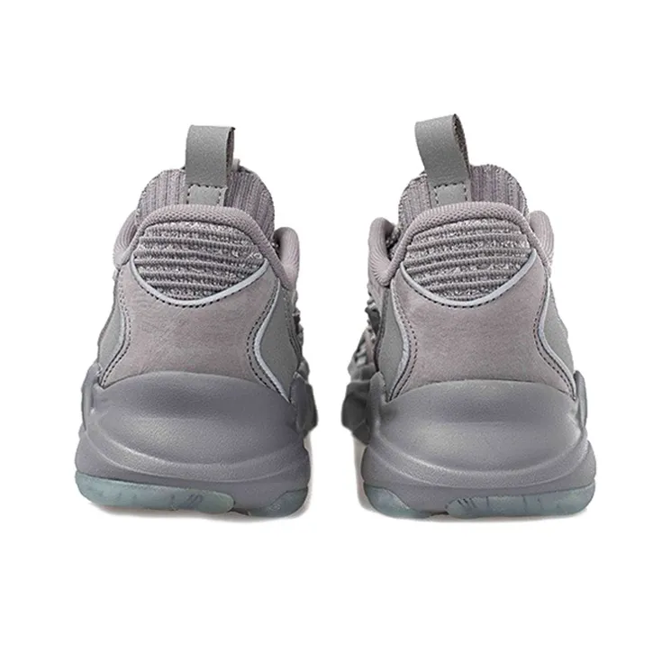 Kiks x Anta Durable Breathable Low-Top Running Shoes Men's Gray-3