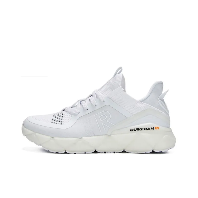 361° Cushioning Low Top Running Shoes Men's White Black-0