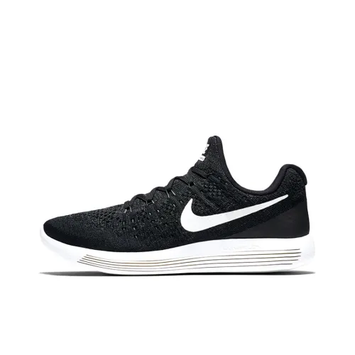 Nike LunarEpic Flyknit 2 Running Shoes Men Low-Top Black/White