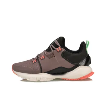 LiNing Crazy Run X Cushioning Rebound Low Top Running Shoes Women's Eggplant Purple