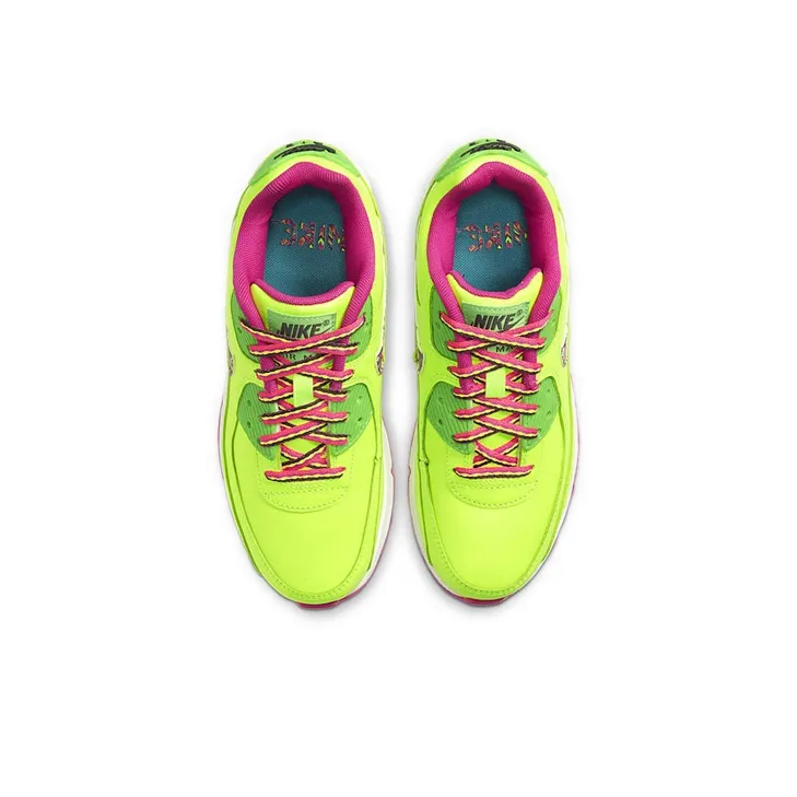 Nike Air Max 90 Leather Volt Fire Pink GS-2