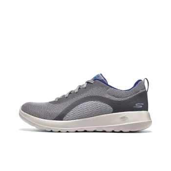 Skechers GO WALK Ma Cushioning Anti Slip And Wear Resistant Low Top Casual Shoes Men's Gray White