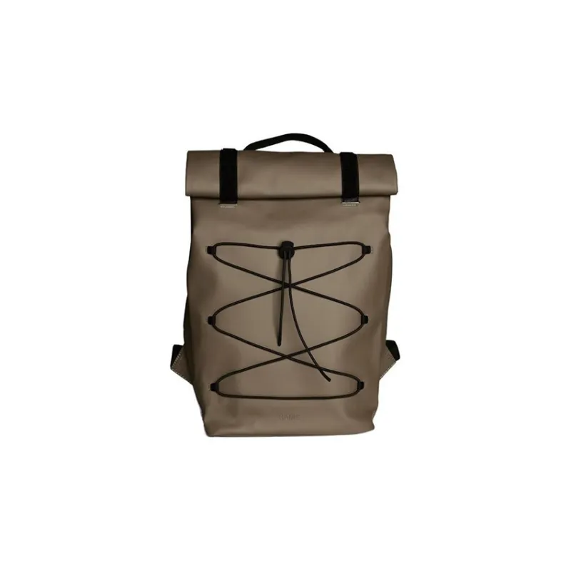 Rains Large Capacity Backpack Men's Brown-0