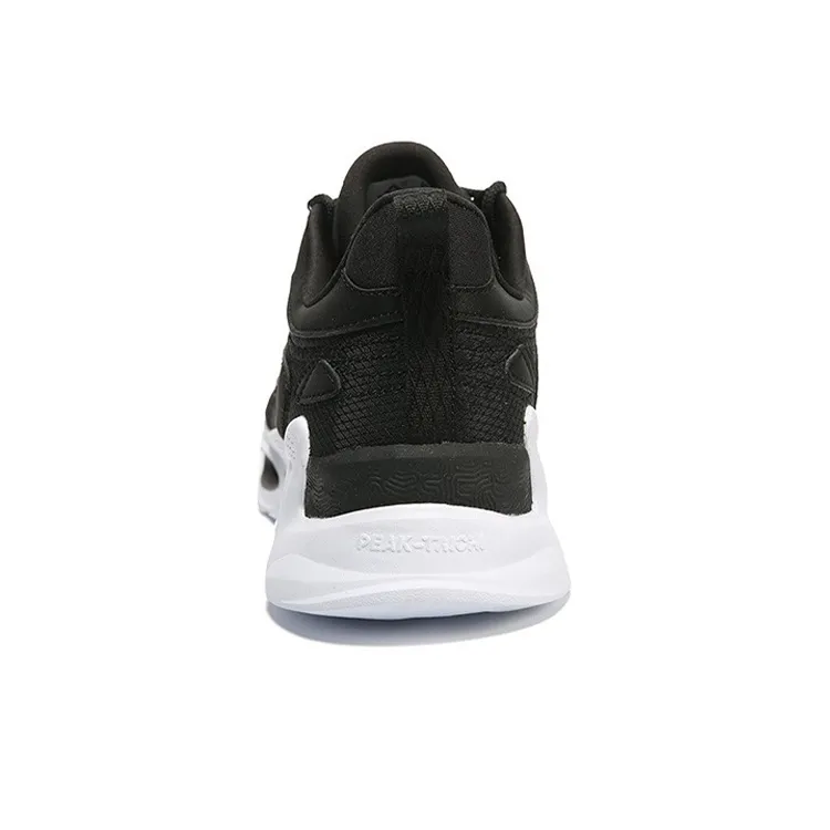PEAK Low Top Running Shoes Men's Black White-4