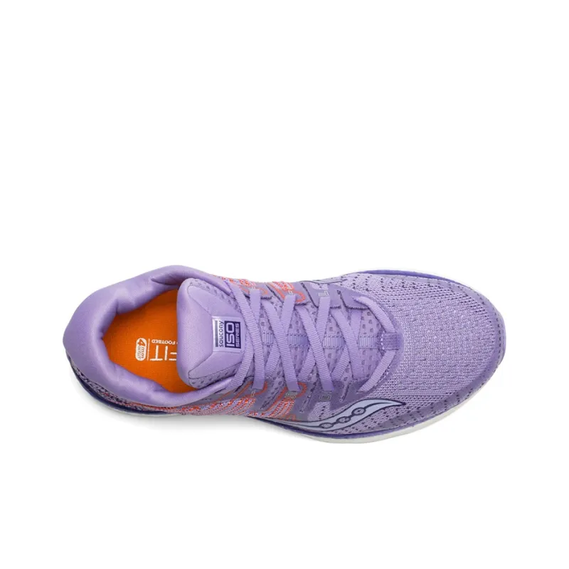 Saucony Liberty ISO 2 Cushioning Lightweight Slip-Resistant Support Low-Top Running Shoes Women's Light Orchid Purple-3