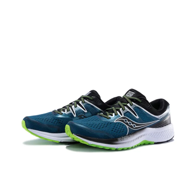 Saucony Omni ISO2 Running Shoes Men Low-Top Dark Blue Silver-2