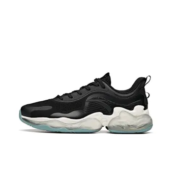 Anta Cushioning Breathable Coverage Support Balance Lightweight Low Top Running Shoes Men's Black