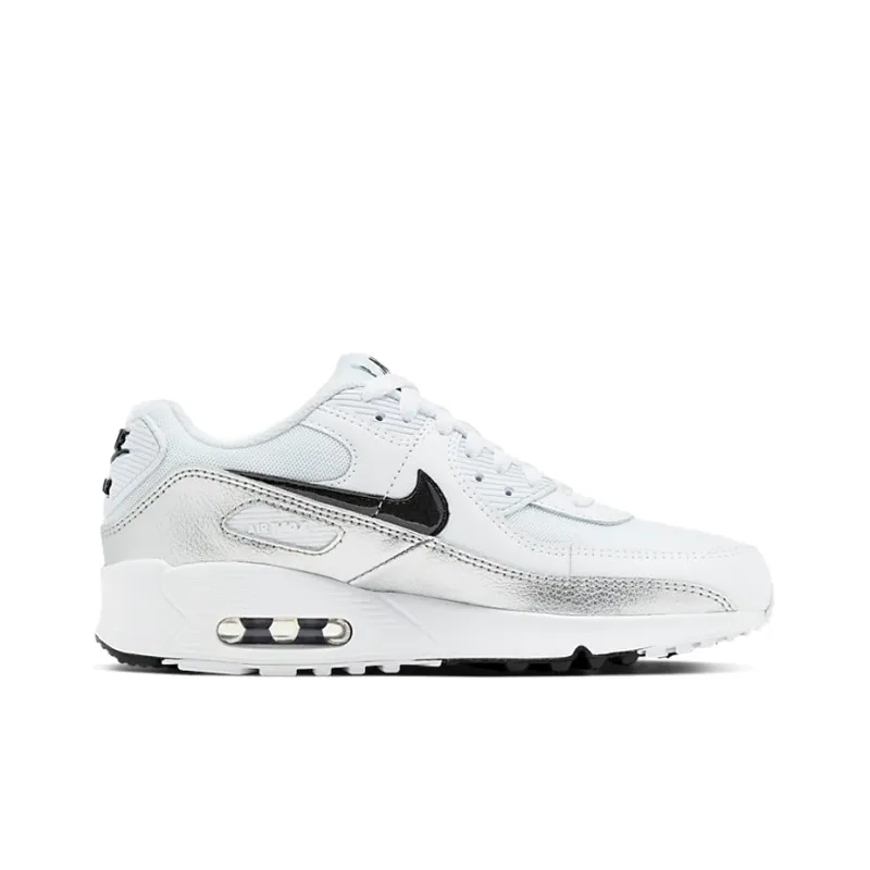 Nike Air Max 90 White Silver GS-1