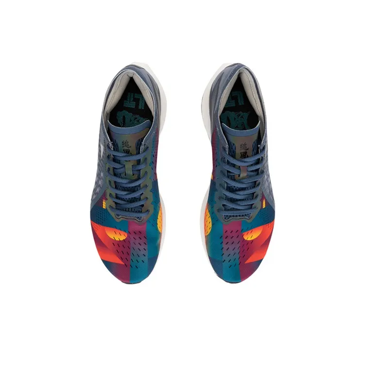 LiNing Lt Support Low Top Running Shoes Men's Deep Duck Aqua Blue-3