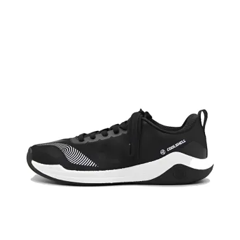 LiNing Cushioning Anti Slip And Wear Resistant Low Top Training Shoes Unisex White Black