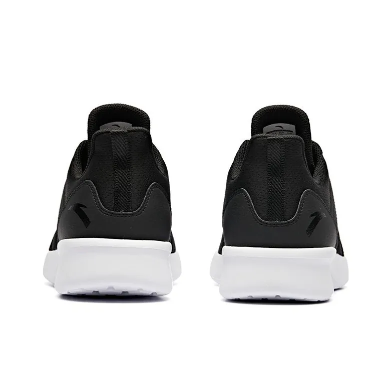 Anta Running Collection Breathable Lightweight Low-Top Running Shoes Men's Black White-3