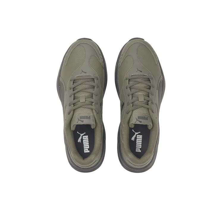 PUMA 90s Runner Running Shoes Unisex Low-Top Army Green/Black-2