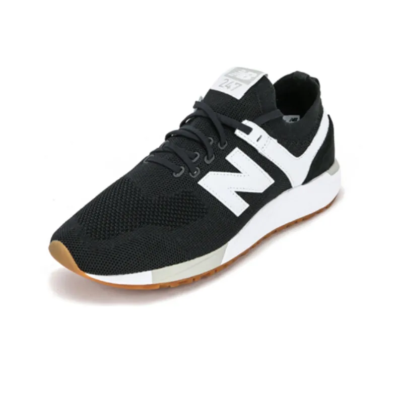 New Balance 247 Series 2E Wide Black White-1