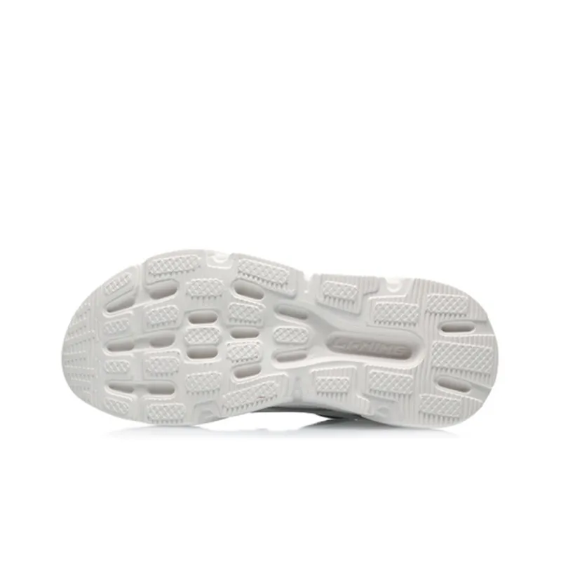 LiNing Lightweight Low Top Running Shoes Women's White Gray Pink-4