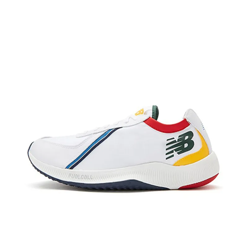 New Balance NB Supercomp II Cushioned Slip-Resistant Breathable Rebound Low-Top Running Shoes Unisex White Green-0