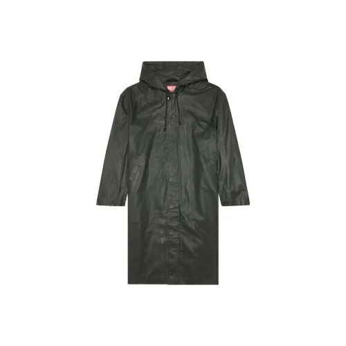 DIESEL J Logo-embroidered Hooded Coat