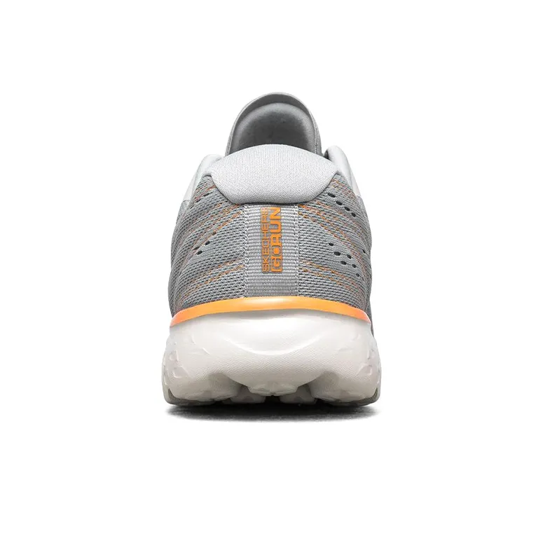 Skechers Go Run 400 Anti Slip Wear Resistant Low Top Training Running Shoes Men's Gray Orange-3