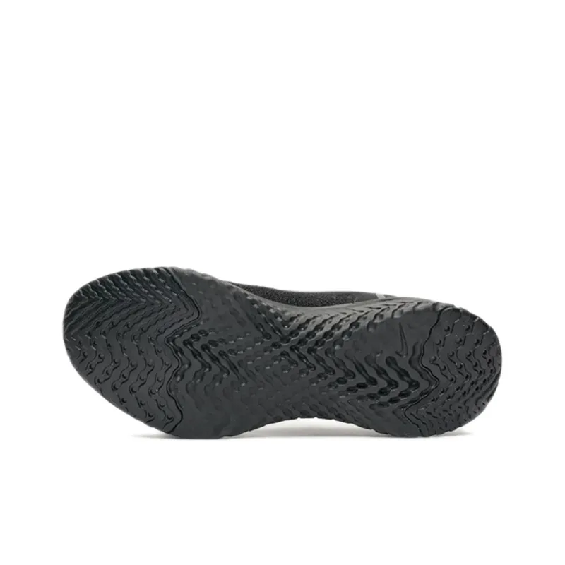 Nike Epic React Flyknit Triple Black Women's-3
