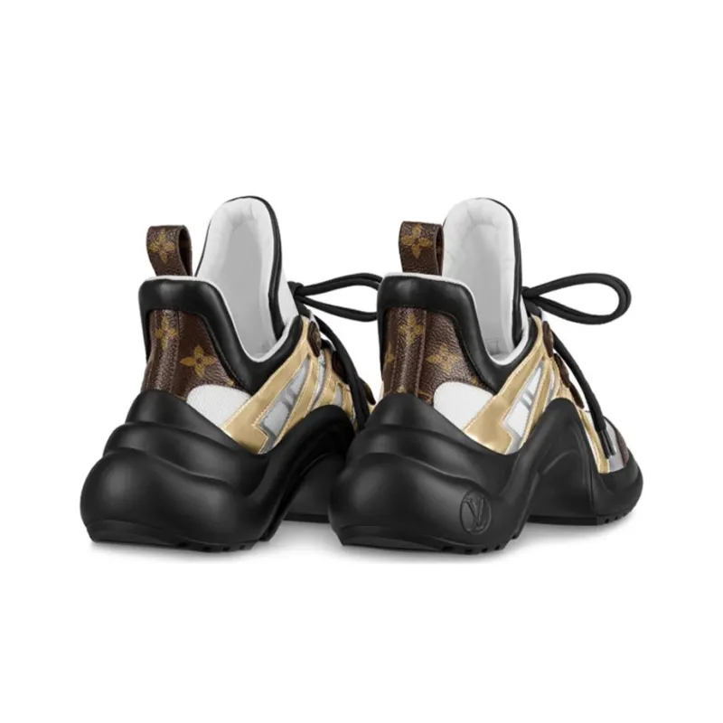 LOUIS VUITTON Lvxlol Arclight Trainer Gold Women's-2