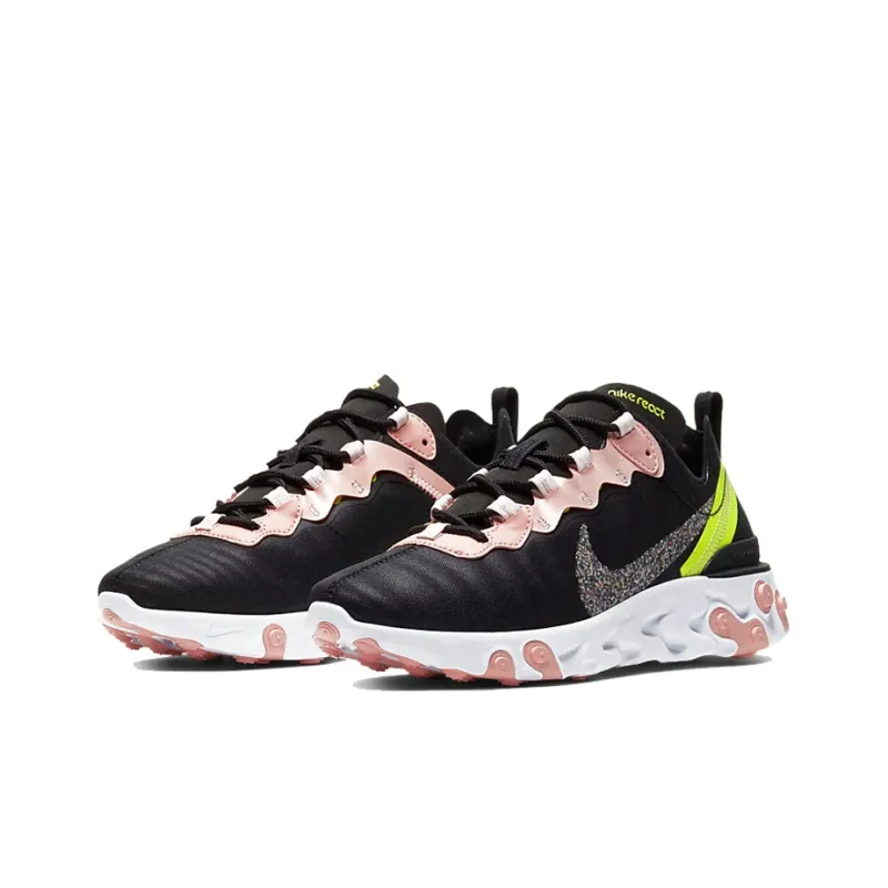 Nike React Element 55 Premium Black Coral Stardust Women's-2