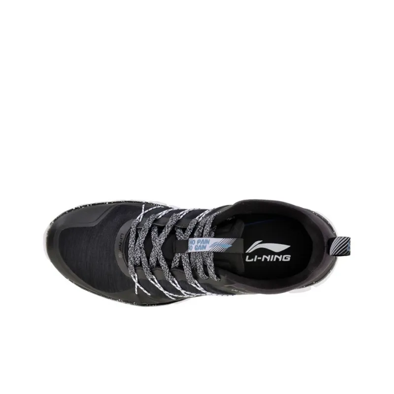 LiNing 24H Low-Top Running Shoes Unisex Black White-3