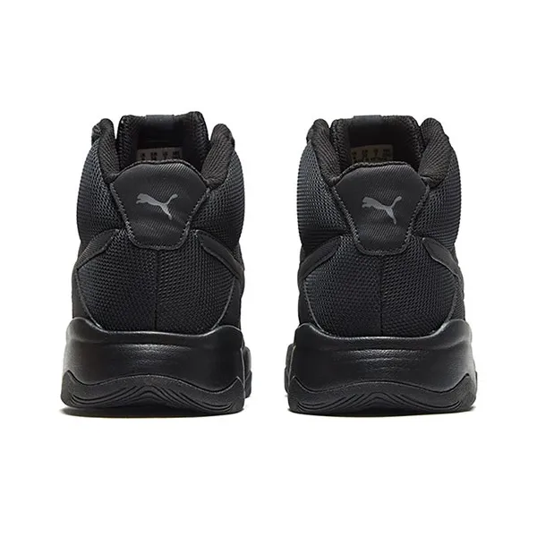 PUMA Rebound Street Black Mid Sneakers-4