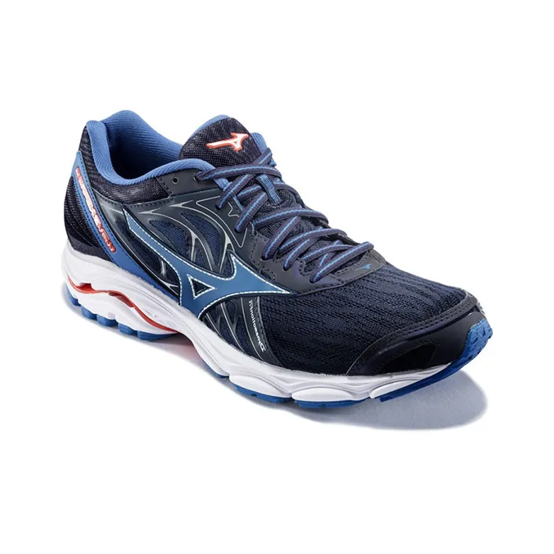 Mizuno Mizuno Inspire 14 Cushioned Slip-Resistant Low-Top Running Shoes Men's Navy Blue-2