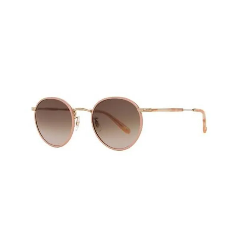 GARRETT LEIGHT Metal Round Sunglasses Unisex Pink-0