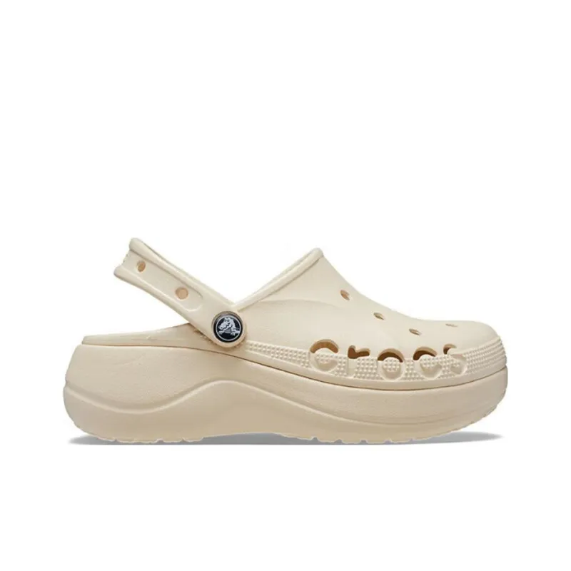 Crocs Baya Platform Clog Clogs 4.1cm Women's Winter Day White-1