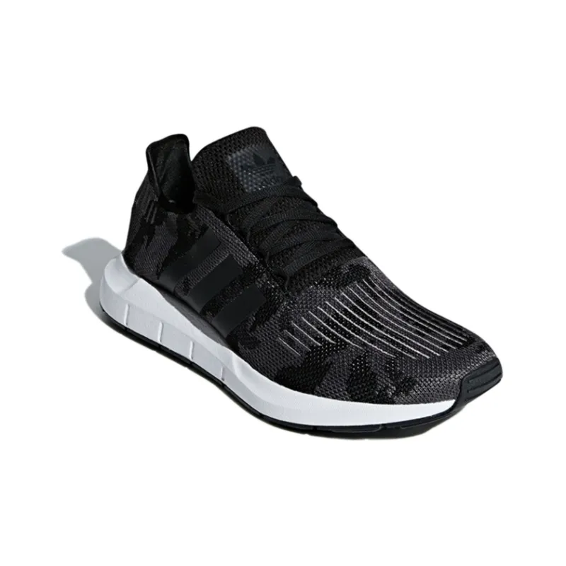 Adidas Swift Run Core Black White-2