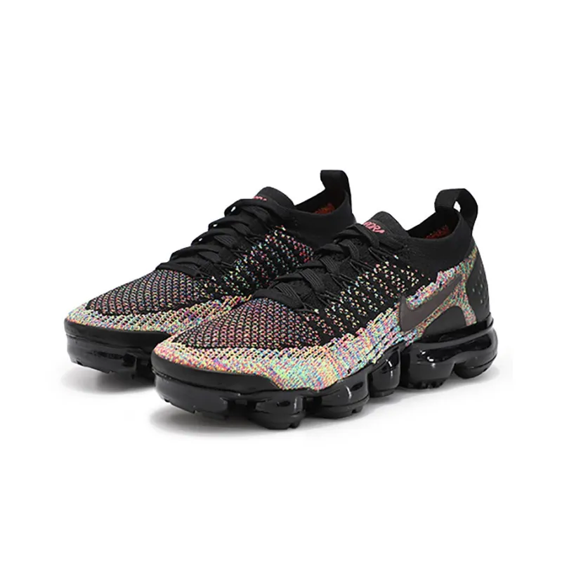 Nike Air VaporMax Flyknit 2 Black Multi Color Women's-2