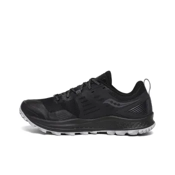 Saucony Peregrine Falcon 10 Low-Top Running Shoes Men's Black Wide Women's