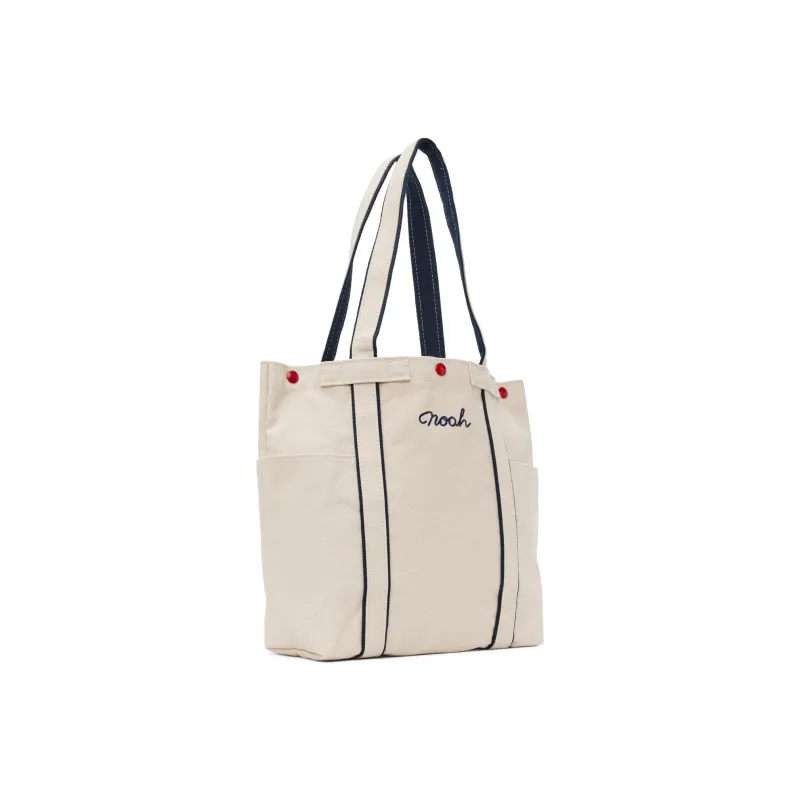 NOAH Canvas Canvas Bag Tote Bag Shopping Bag Handbag Unisex White-1
