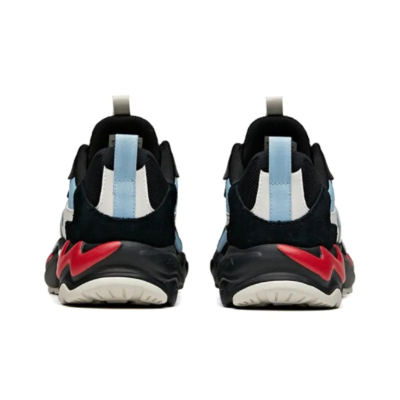 Anta Cushioning Anti-Slip And Wear-Resistant Lightweight Rebound Low-Top Running Shoes Men's Black Gray Red-3