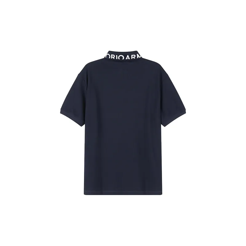EMPORIO ARMANI SS23 Polo Shirt Men's Navy-1