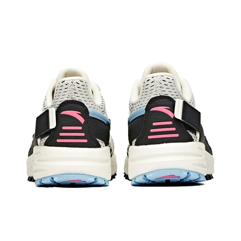 ANTA Running Shoes Women's Low Top Ivory White/Hyper Blue/Black-3