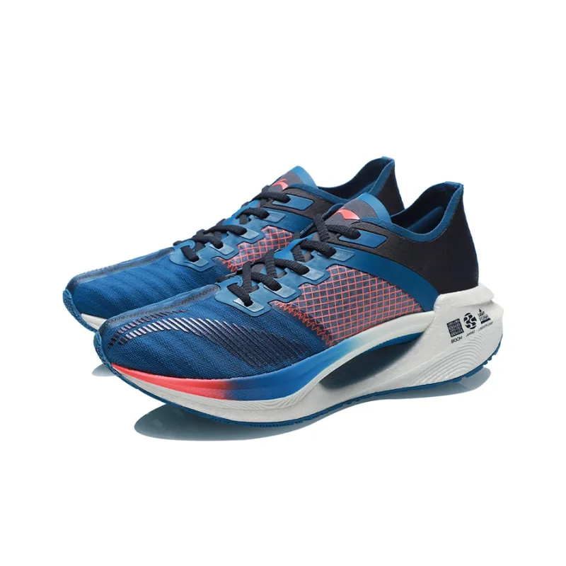 LINING Jueying Essential Running Shoes Men Low Top Blue/Orange-2