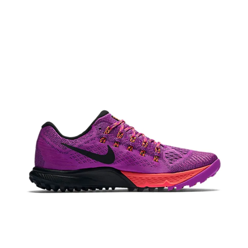Nike Air Zoom Terra Kiger 3 Cushioned Slip-Resistant Low-Top Running Shoes Women's Pink Purple-1