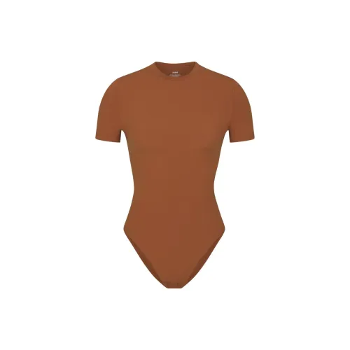 Skims Bodysuits Women's Bronze Brown