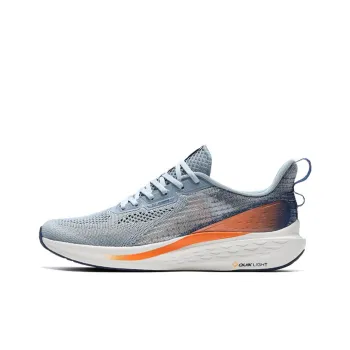 361° FlyFish 1 Cushioning Anti Slip And Wear Resistant Low Top Casual Running Shoes Men's Blue Gray Orange