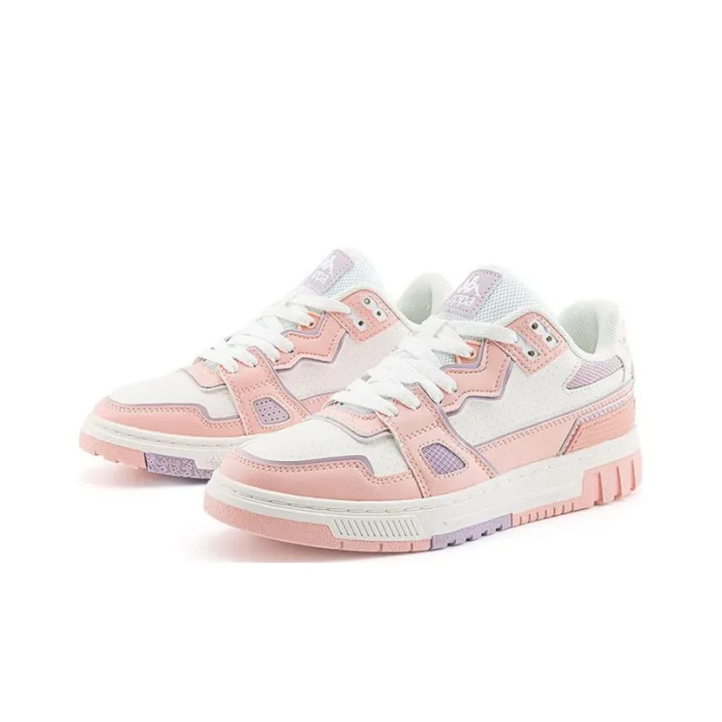 Kappa Skateboard Shoes Low Top Skateboard Shoes Women's Pink-2