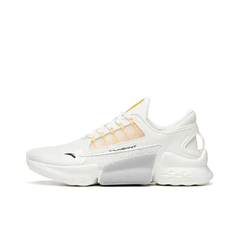 Anta Cushioning Abrasion Resistant Lightweight Low Top Running Shoes Men's White